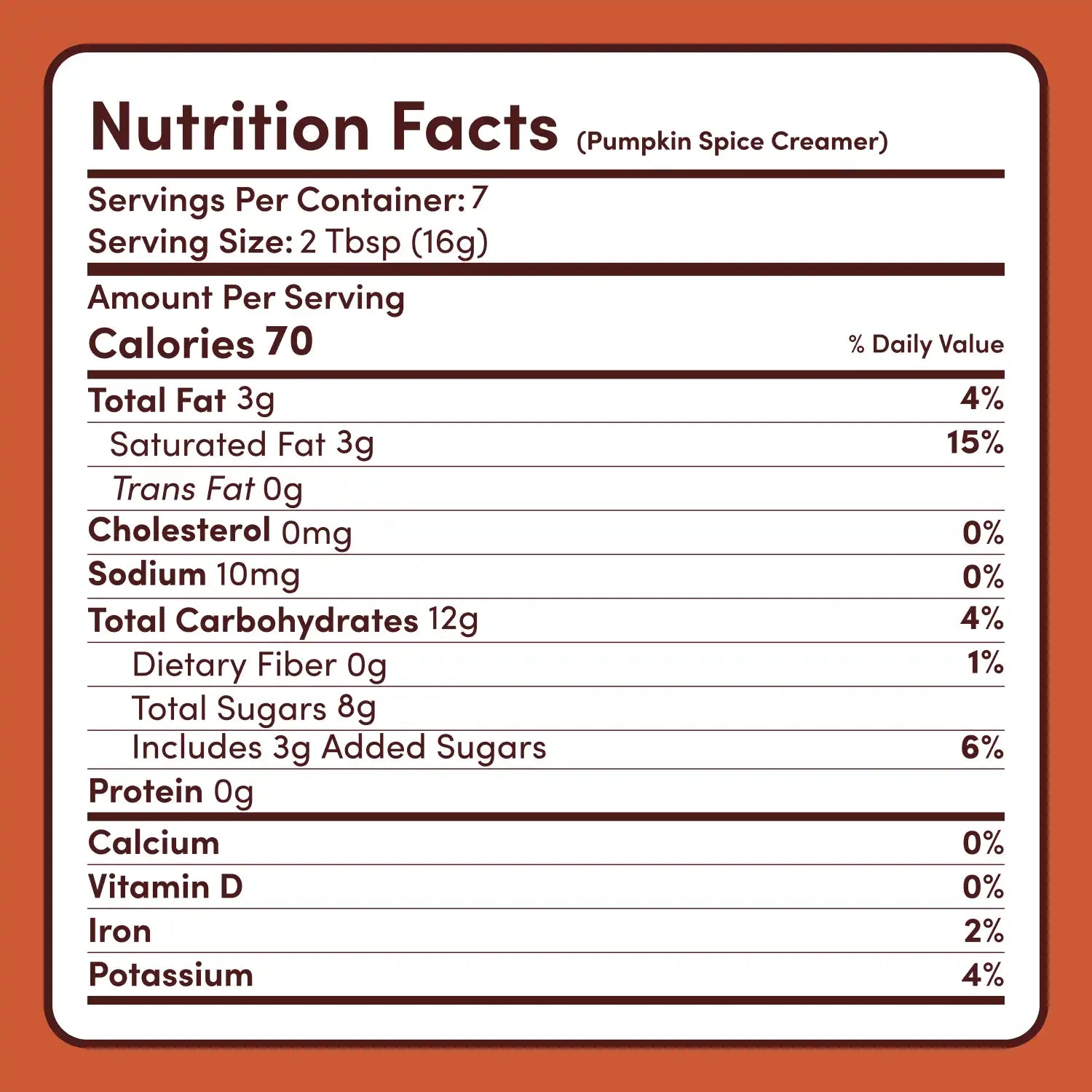 Pumpkin Spice Superfood Creamer Add-On (SPECIAL PRICING) A5