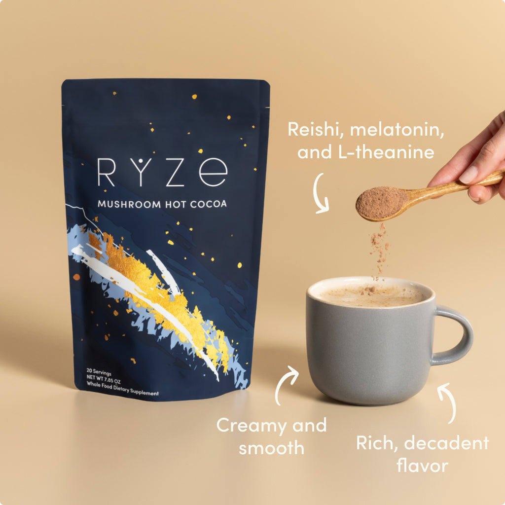 RYZE Nighttime Mushroom Cocoa Starter Bag D9