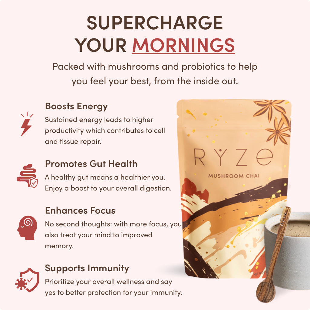 RYZE Mushroom Chai Starter Bag H9