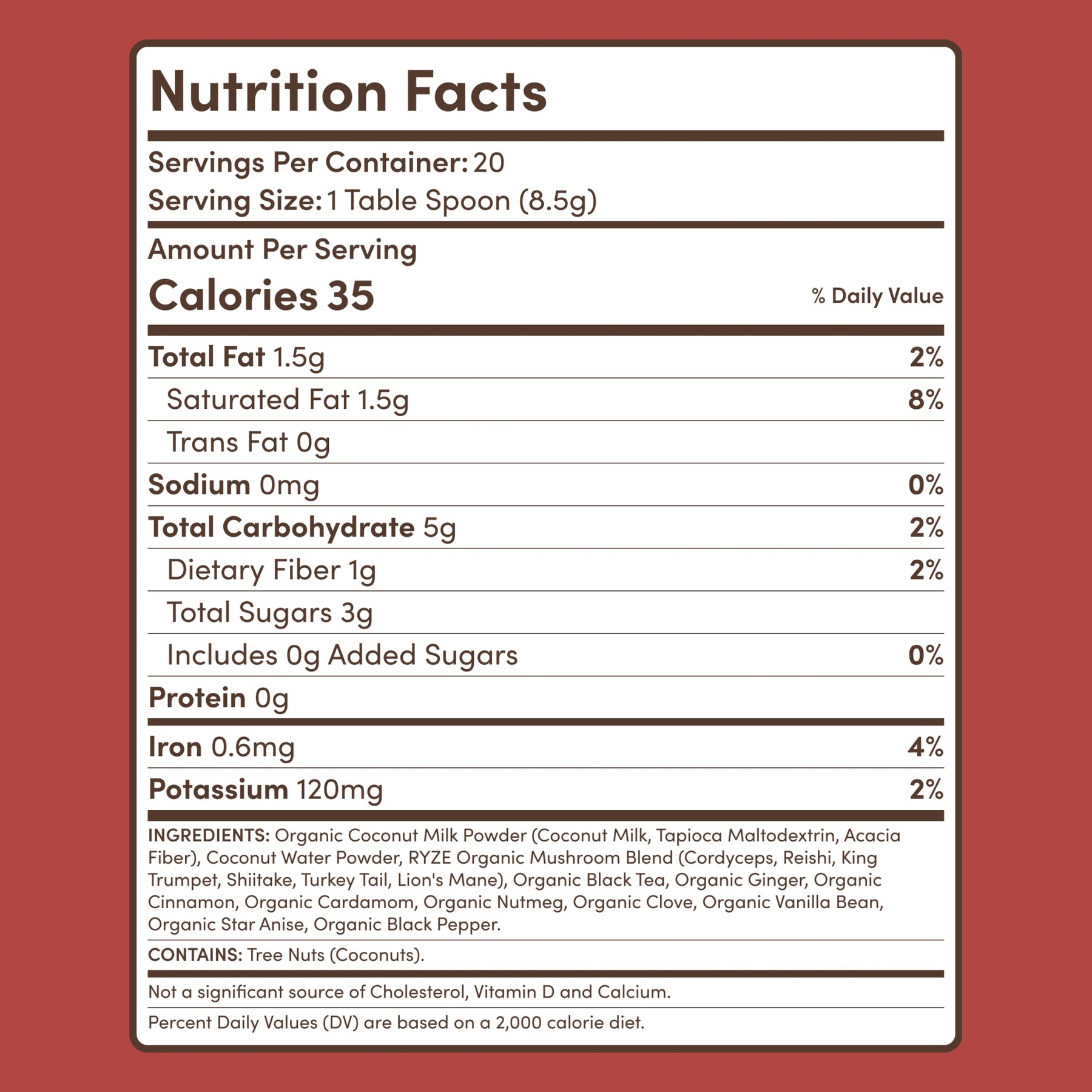 Mushroom Chai (20 Servings) J3