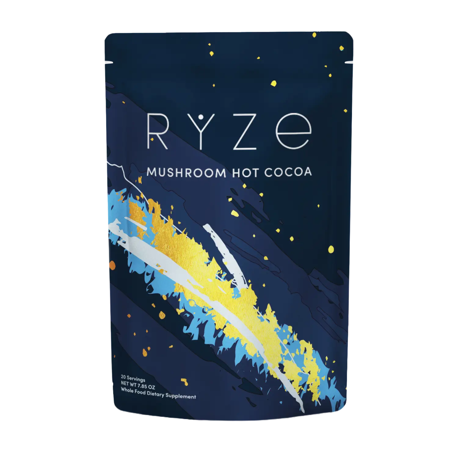 RYZE Mushroom Hot Cocoa — Organic Instant Cocoa with L-Theanine & Melatonin, 20 Servings V2