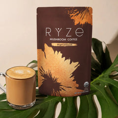 RYZE Mushroom Coffee — Organic Instant Coffee with Cordyceps & Reishi, 30 Servings C3