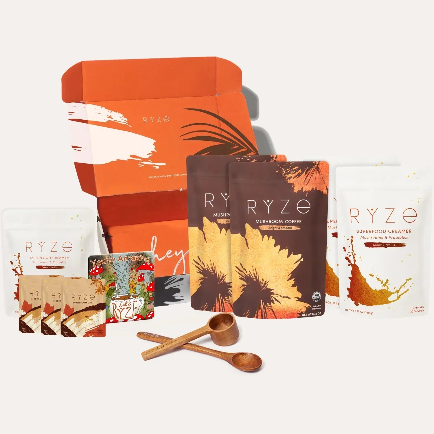 RYZE Lovers Gift Set: 2 Coffees + 2 Creamers Q8