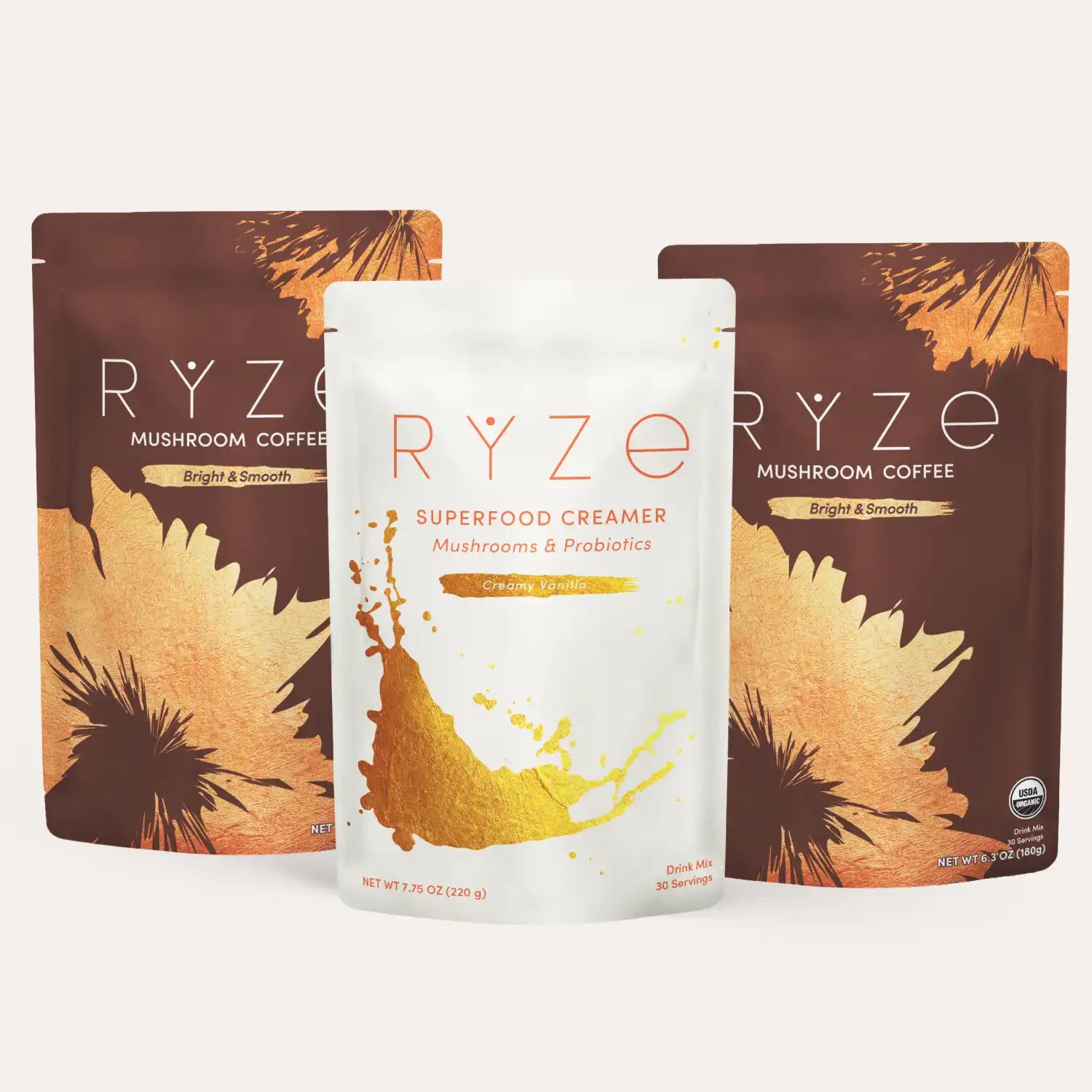 RYZE Starter Gift Set (2 Coffees + 1 Creamer) R8