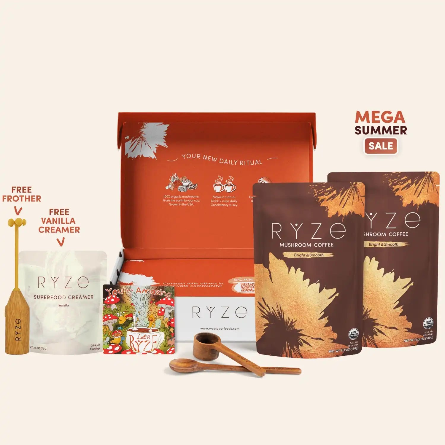 Mushroom Coffee Starter Kit (60 servings) E0