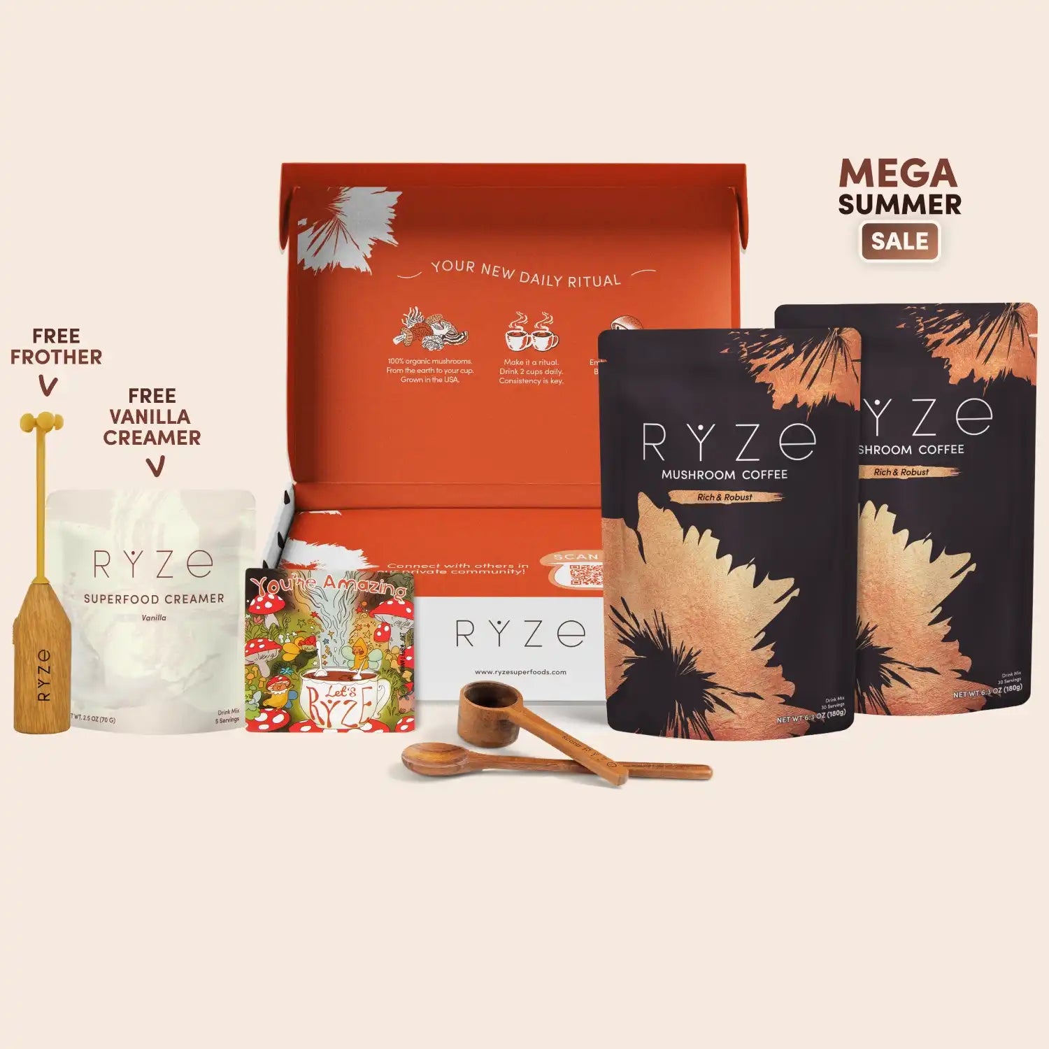 Mushroom Coffee Dark Roast Starter Kit (Upgrade) D3
