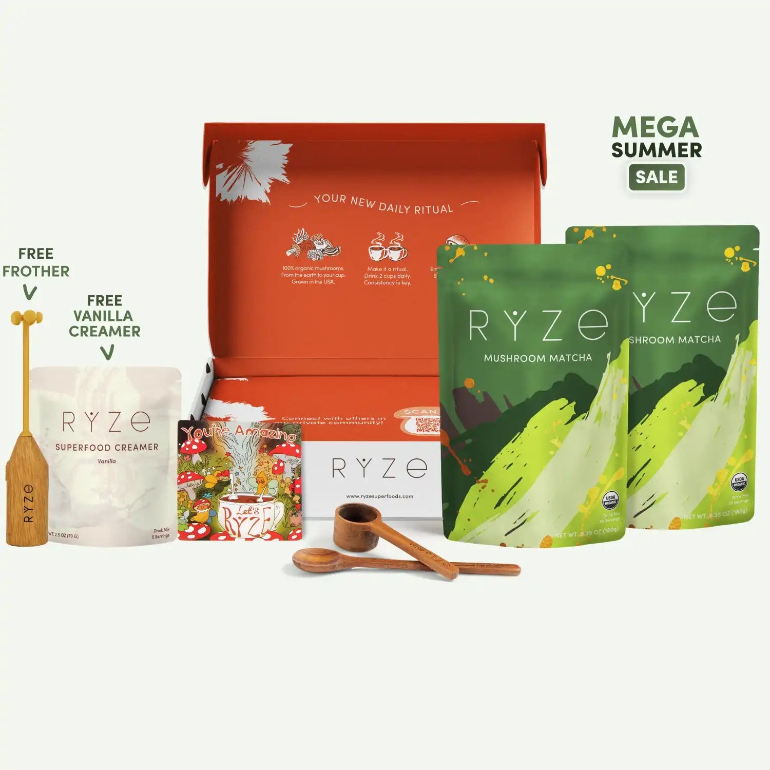 Mushroom Matcha Starter Kit (60 Servings) D5