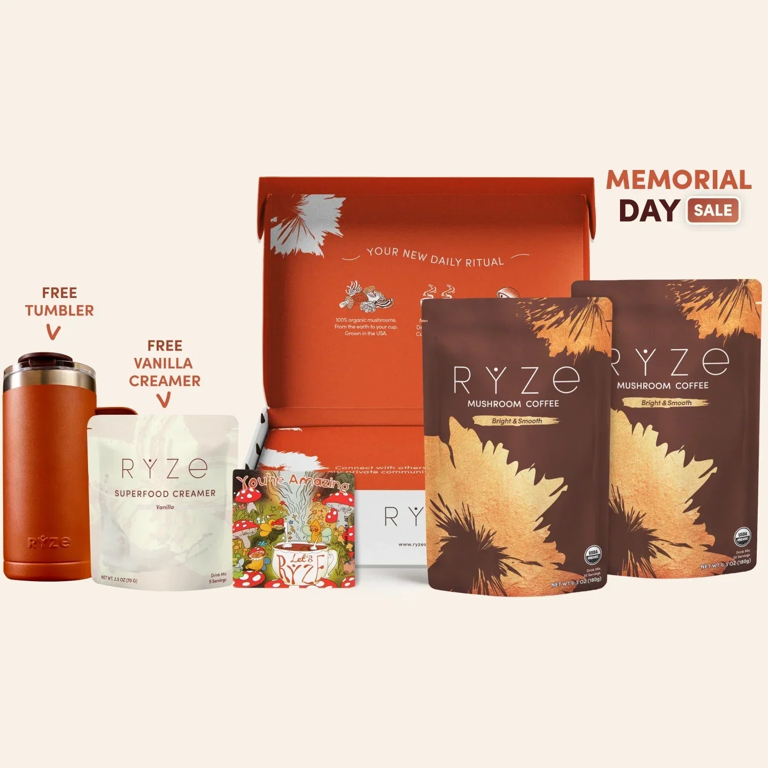 Mushroom Coffee Starter Kit 60 Serving T4
