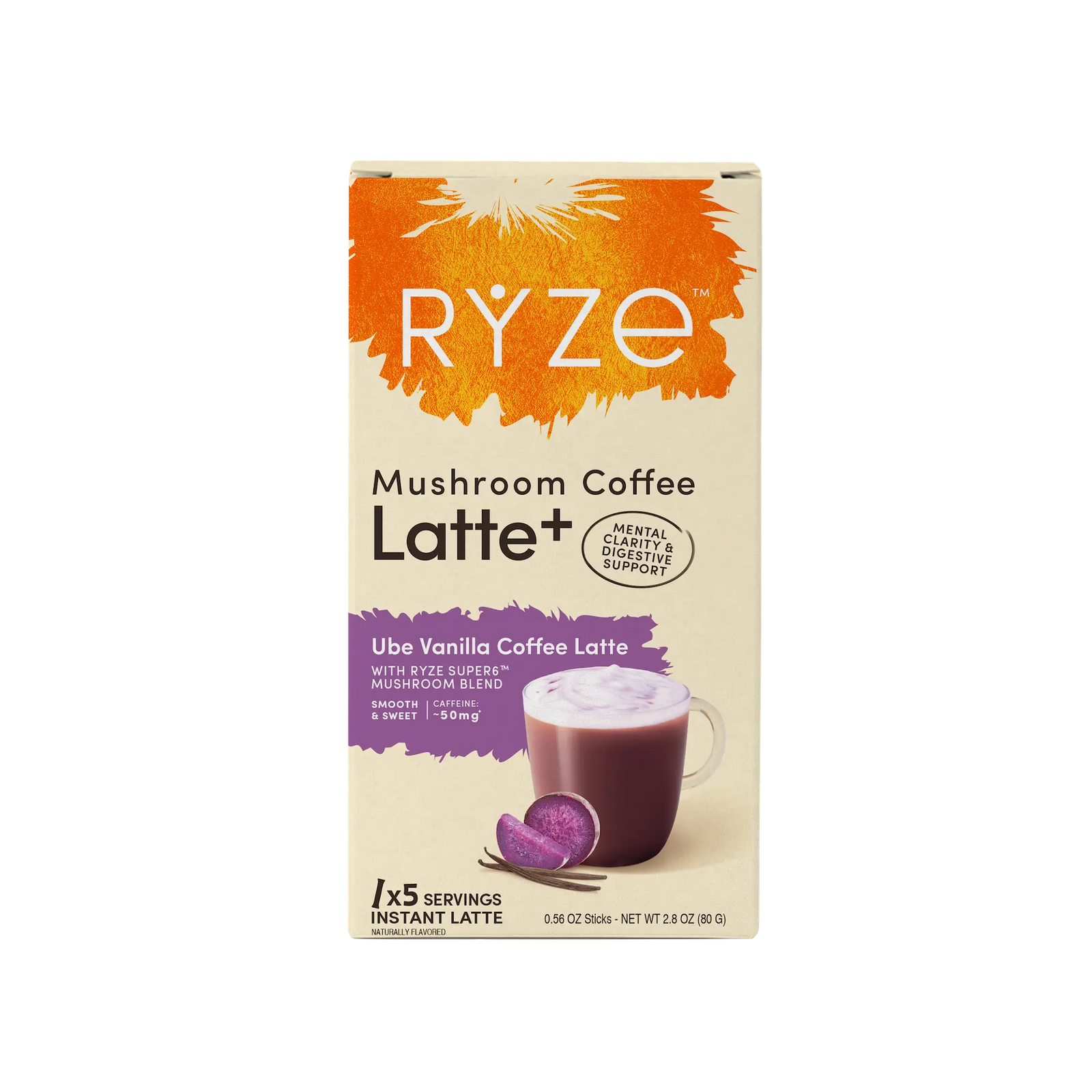 Ube Vanilla Coffee Latte Carton C7