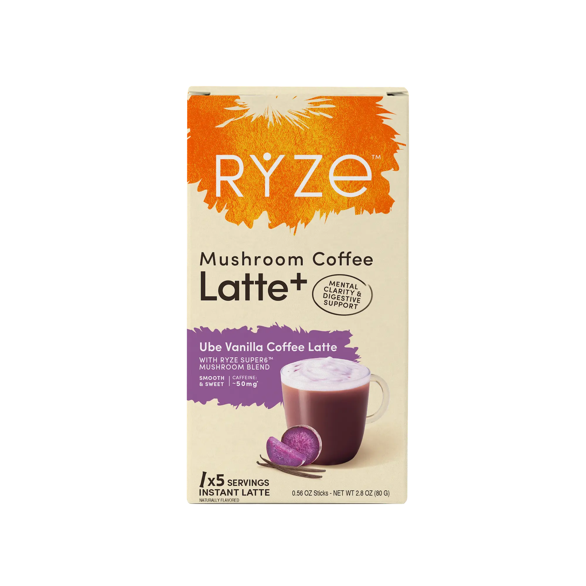 Ube Vanilla Coffee Latte Carton C7