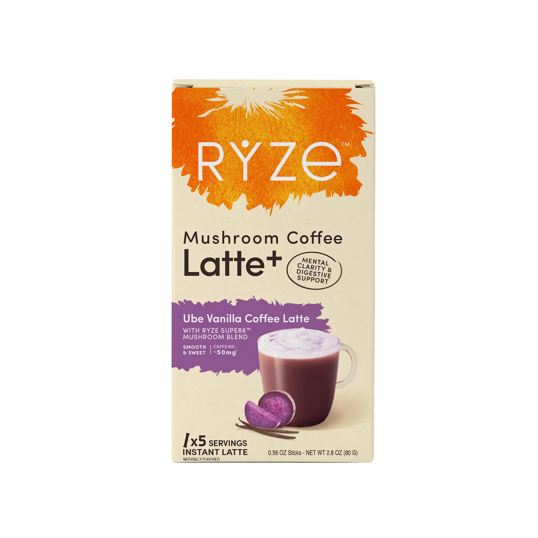 Ube Vanilla Coffee Latte Carton E9