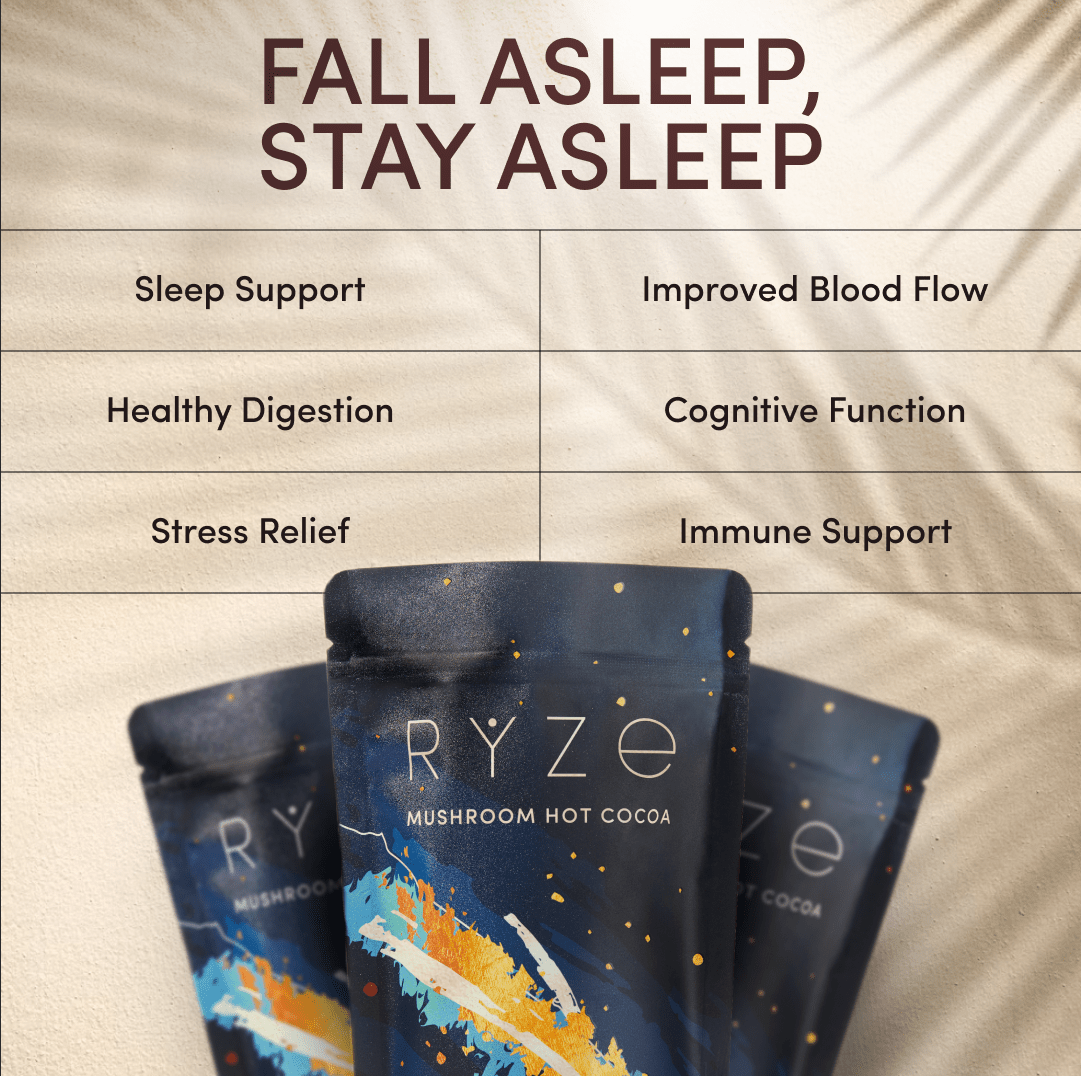 RYZE Hot Cocoa - with 6 Sleep Superfoods to Help Fall Asleep and Stay Asleep F0