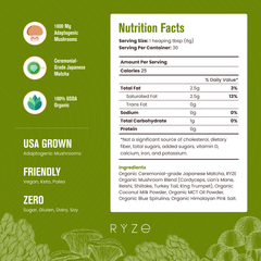RYZE Organic Mushroom Matcha Starter Kit (60 servings) R3